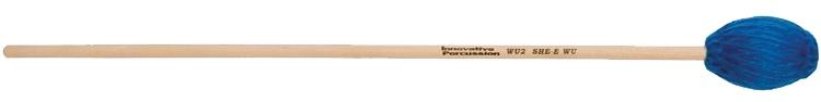 Medium Soft Marimba Mallets - Electric Blue Yarn - Birch