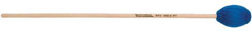 Medium Soft Marimba Mallets - Electric Blue Yarn - Birch - Image 2