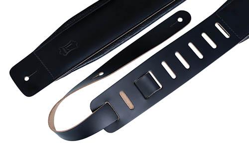 Genuine Leather Guitar Strap – Black - Image 2