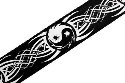 Polyester Guitar Strap – Tribal Ying Yang - Image 2