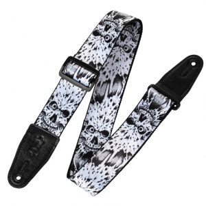 Polyester Guitar Strap – Zombie Skull