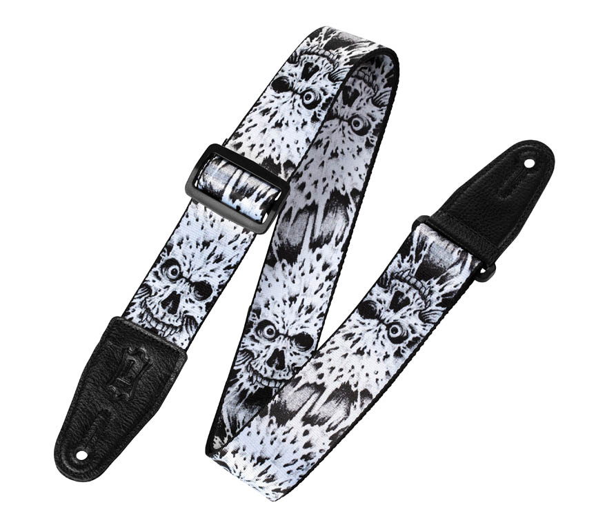 Polyester Guitar Strap – Zombie Skull