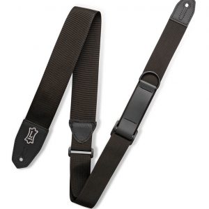 Right Height™ Polyester Guitar Strap – Black