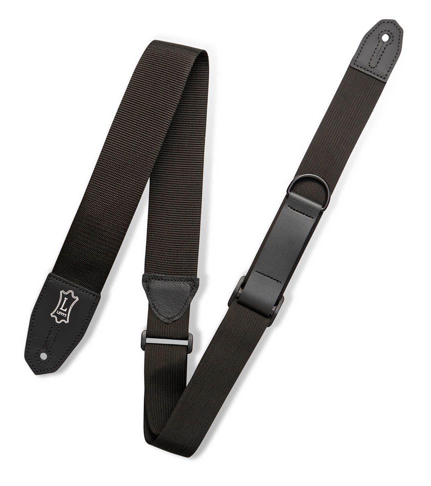 Right Height™ Polyester Guitar Strap – Black