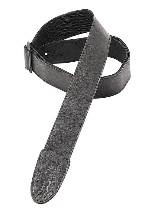 Garment Leather Guitar Strap – Black - Image 2