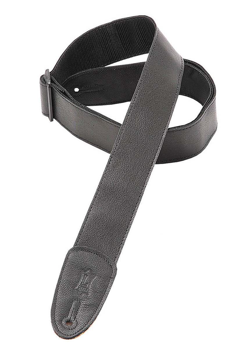 Garment Leather Guitar Strap – Black