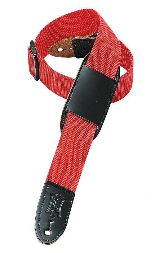 Polypropylene Guitar/Ukulele Strap – Red/Black Ribbon - Image 2