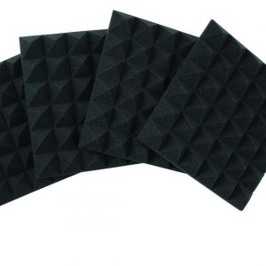 Gator Frameworks 2" Acoustic Foam Pyramid Panels, 12"x12" (4-Pack)