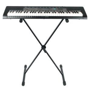 Frameworks Adjustable “X” Style Keyboard Stand with Rubberized Leveling Foot