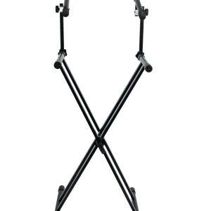 Frameworks Heavy Duty 2 Tier “X” Style Keyboard Stand with Rubberized Leveling Foot