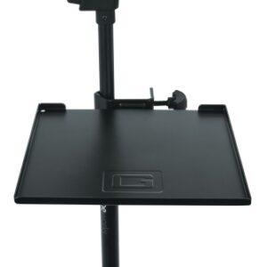 Gator Frameworks Small Microphone Stand Clamp-on Utility Shelf, Capacity Up To 10lbs.