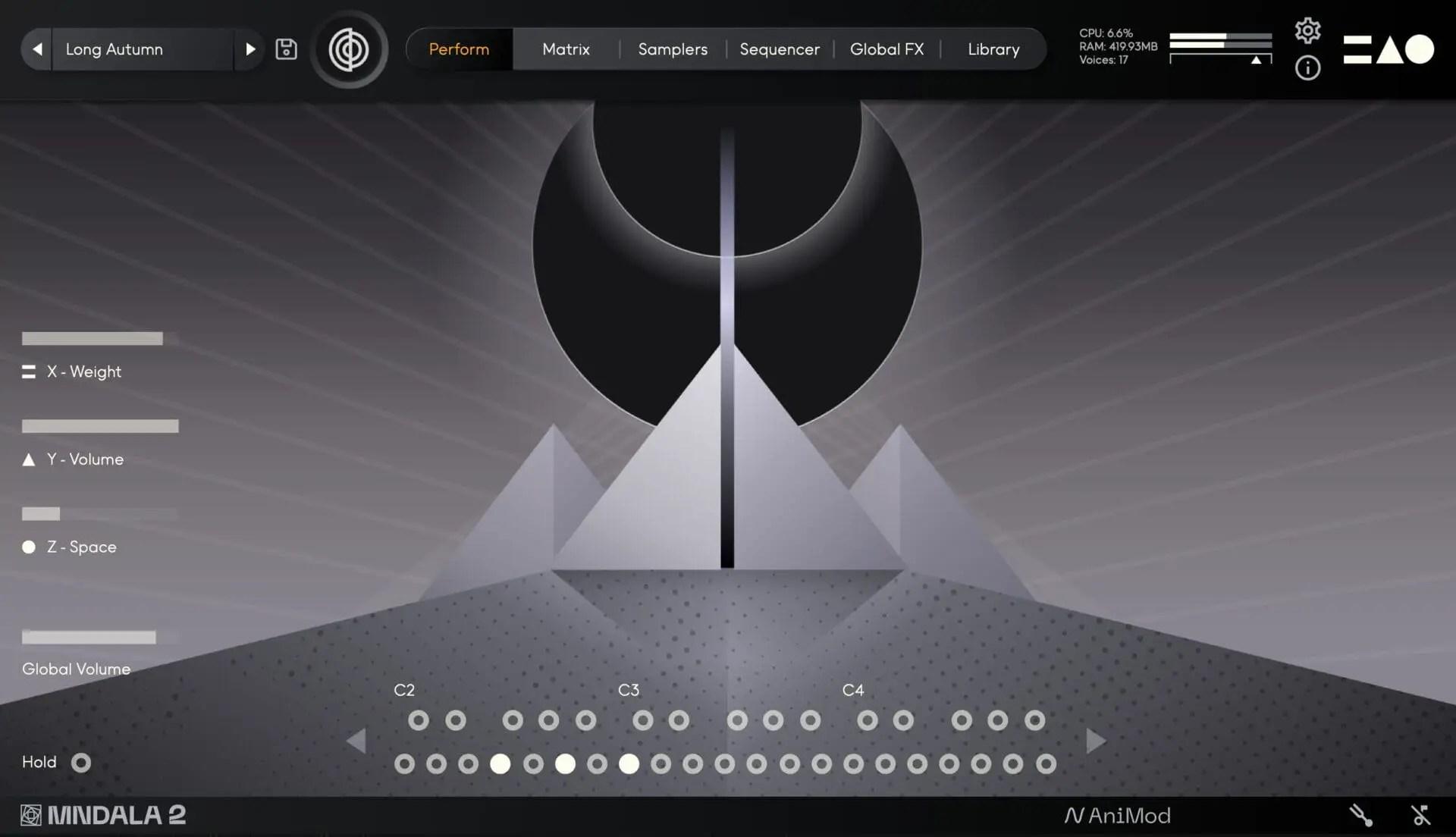 Tenebrae - MNTRA product interface