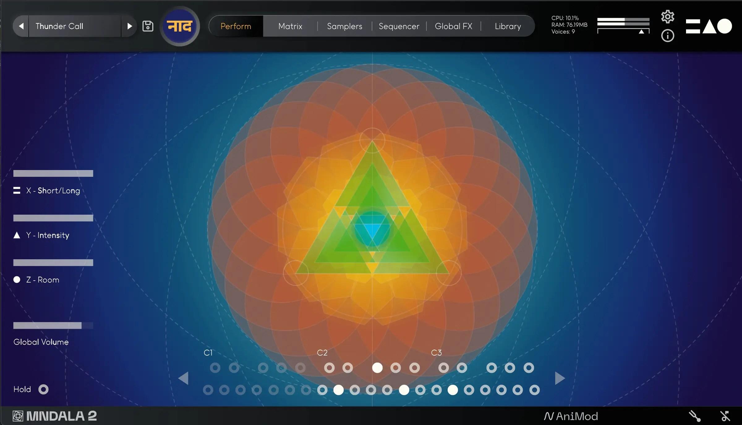 Naada - MNTRA product interface