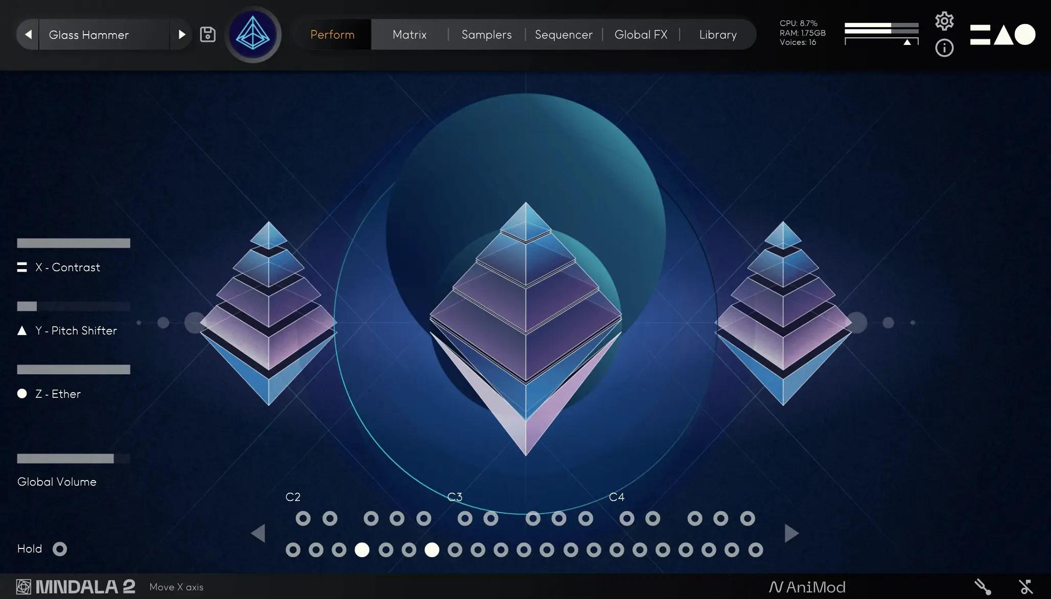 Pyramids - MNTRA product interface