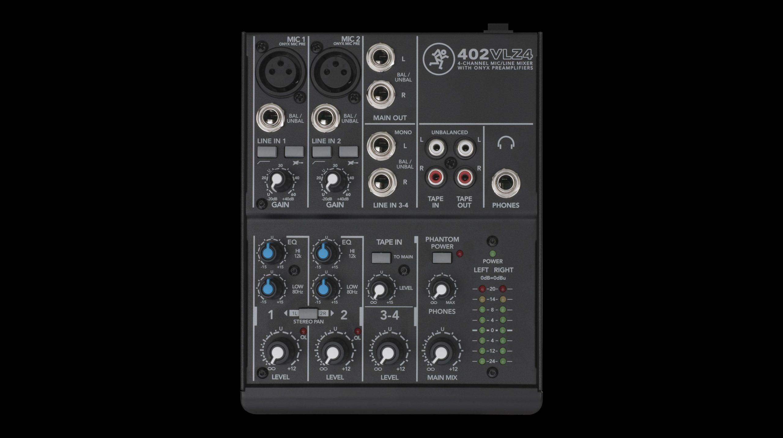 Mackie 402VLZ4 4-channel ultra-compact analog mixer