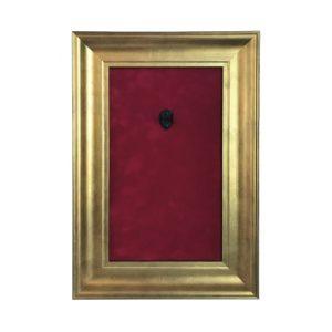 12 X 18 Mini Guitar Display Frame Red Suede Gold Frame Holds 1 Model