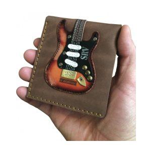 Srv Sig. Electric Guitar Wallet - Handmade - Genuine Leather