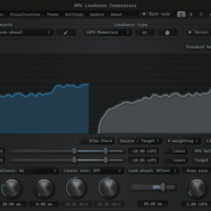 APU Loudness Compressor product interface