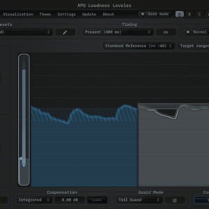 APU Loudness Leveler product interface