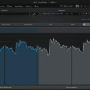 APU Loudness Limiter product interface