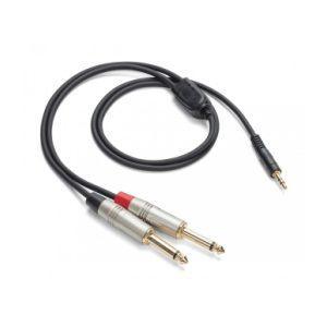 Tourtek Pro – 1/8″ TRS (Stereo) to Dual 1/4″ TS (Metal) Cable