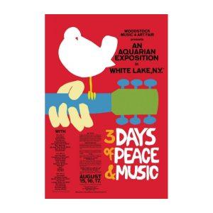 Woodstock Classic Red Wall Poster