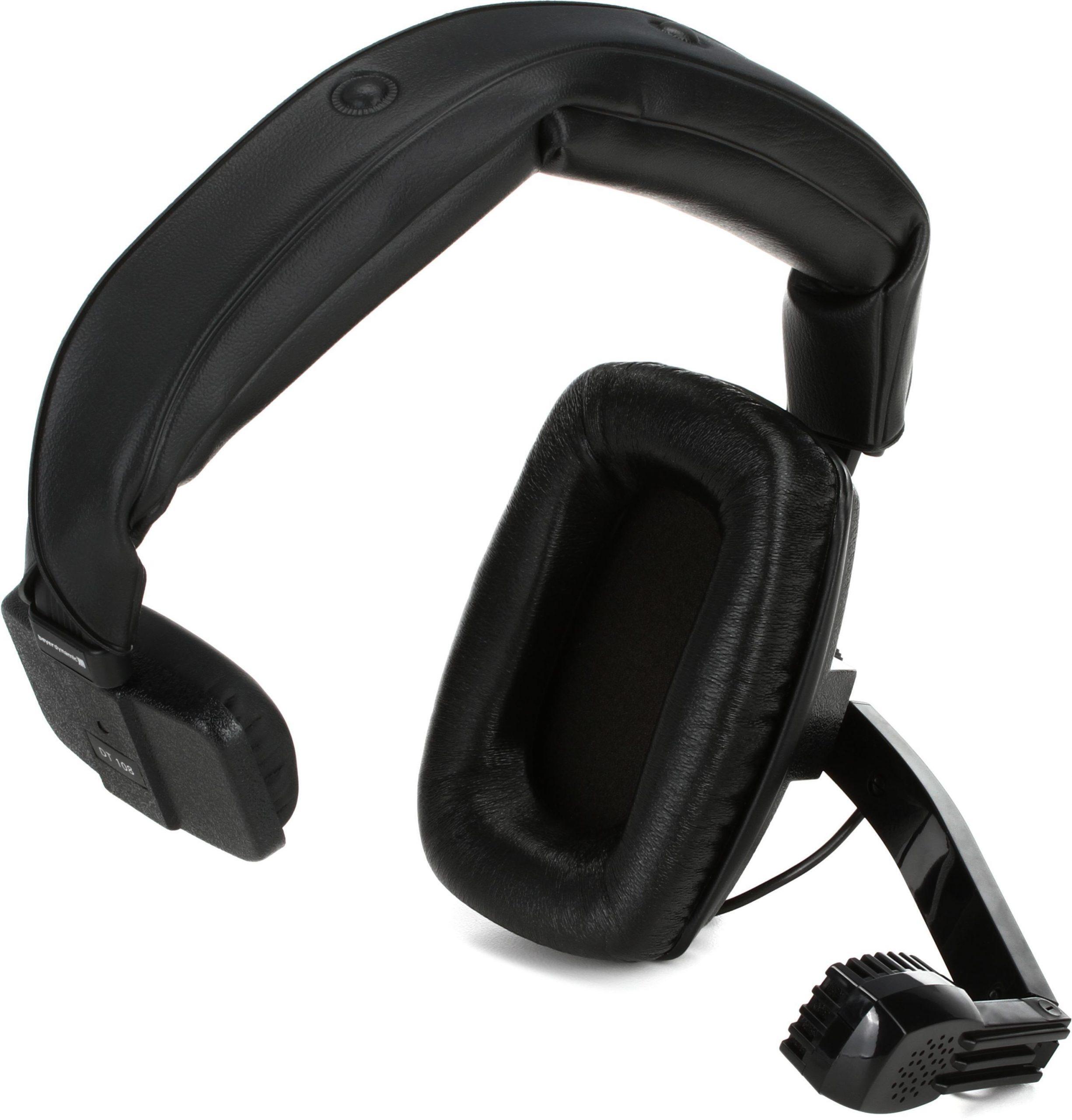 beyerdynamic DT 108 Professional Single-Ear Broadcast Headset | Dynamic Microphone, 50 Ohm | Rugged Studio & Intercom Design