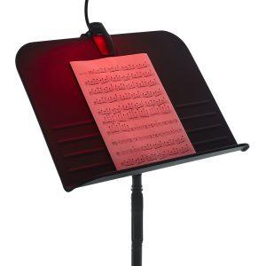 Gator Frameworks Red LED Clip-On Music Stand Lamp with Flexible Gooseneck