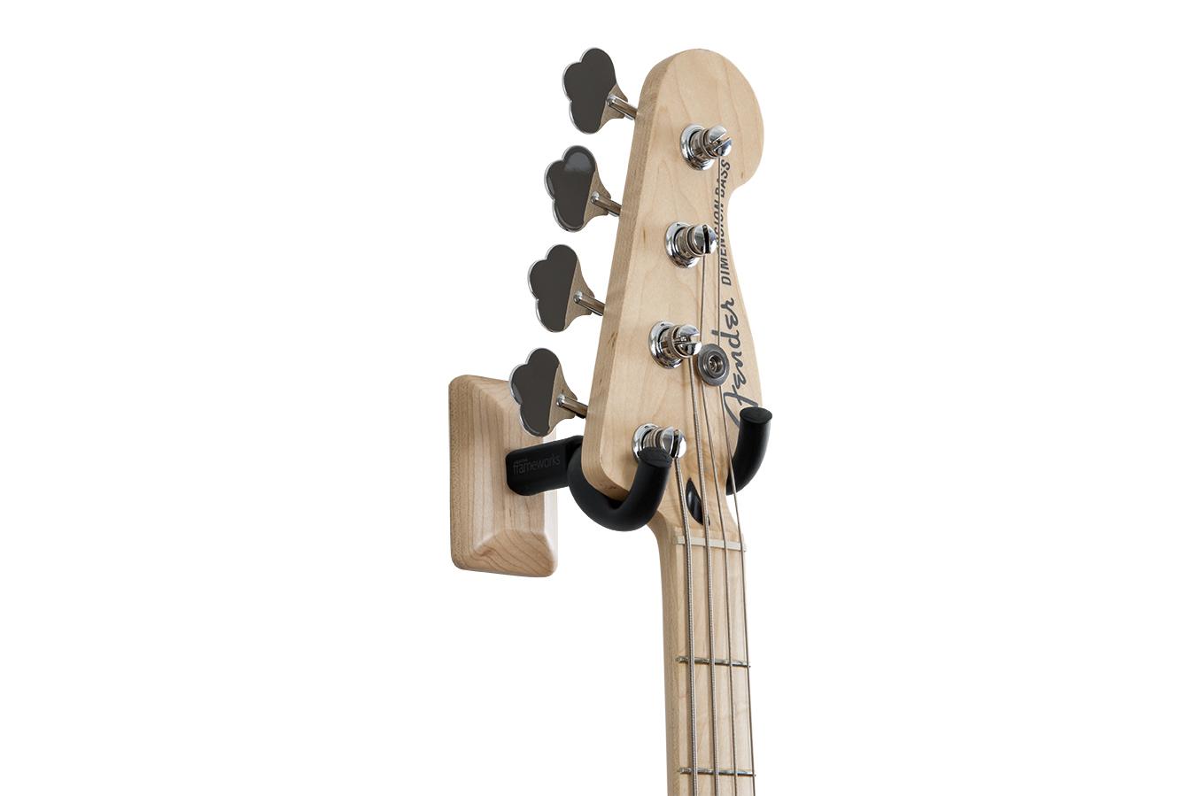 Gator Frameworks GFW-GTR-HNGRMPL Wall-Mounted Guitar Hanger - Solid Maple