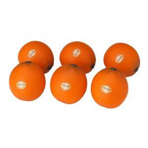 Remo Asia Fruit Style Hand Shakers - Vibrant Orange (6-Piece Professional Set)