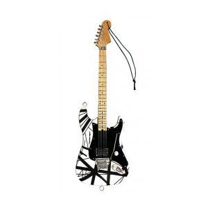 Eddie Van Halen – “Franky” (White/Black) 6″ Holiday Ornament