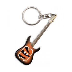 Cincinnati Bengals Electric Guitar Keychain