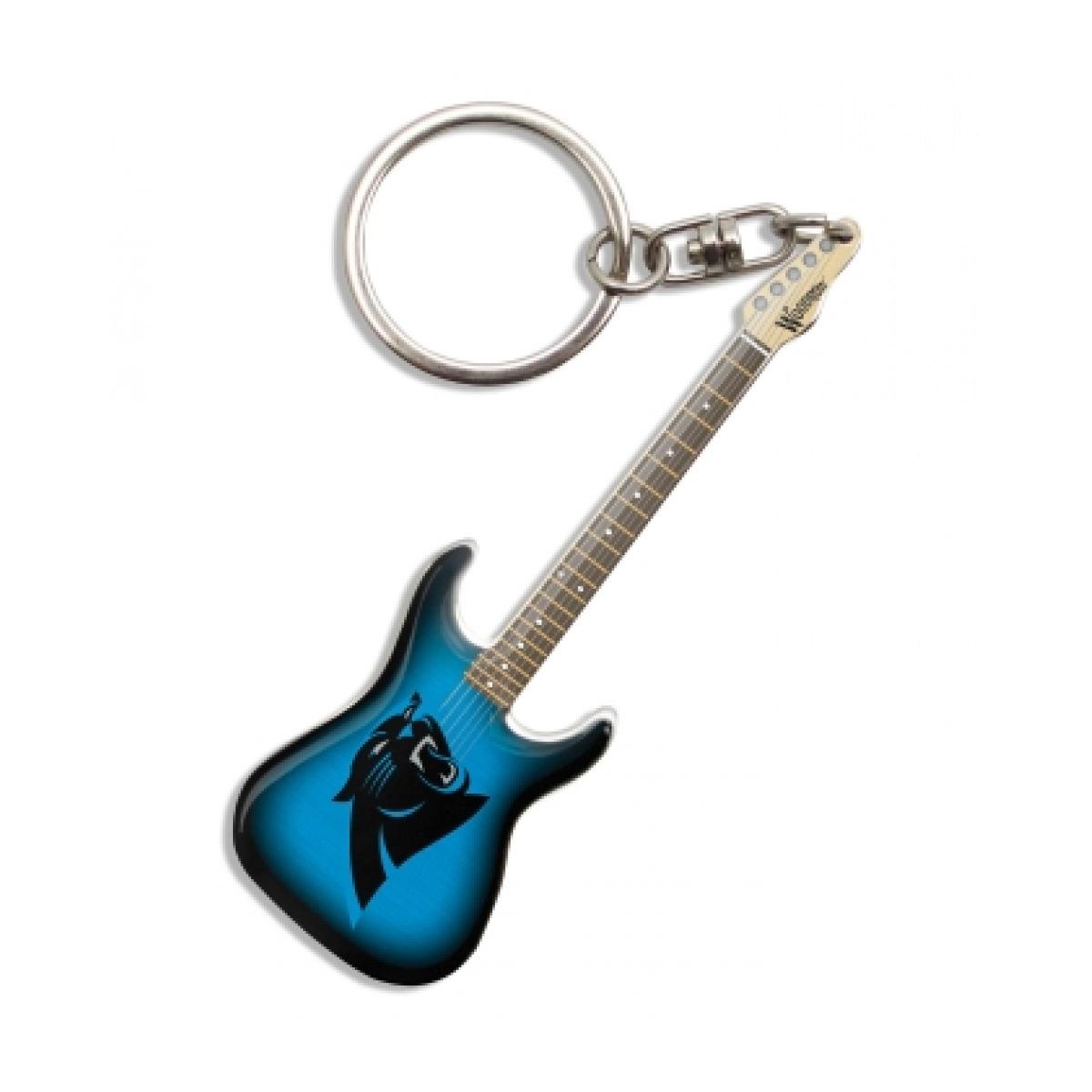 Carolina Panthers Electric Guitar Keychain