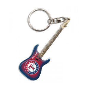 Texas Rangers Electric Guitar Keychain