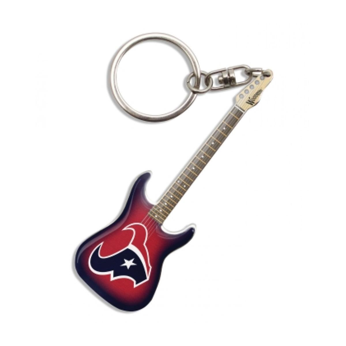 Houston Texans Electric Guitar Keychain