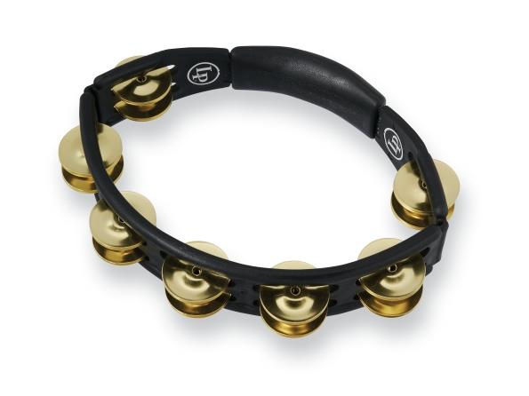 LP LP170 Cyclops Handheld Tambourine - Black With Brass Jingles