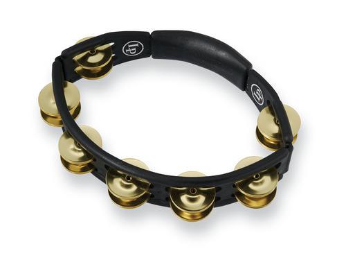 Latin Percussion LP170 Cyclops Handheld Tambourine - Black with Brass Jingles - Image 2