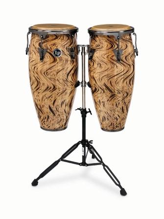 LP Aspire 10-Inch And 11-Inch Conga Set With Double Stand - Havana Café