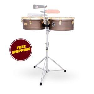 LP LP257 14“ And 15” Karl Perazzo Timbales - Antique Bronze