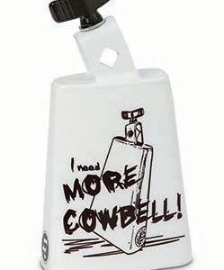 LP White “i Need More Cowbell” Collect-a-bell 5in 3/8in Mount