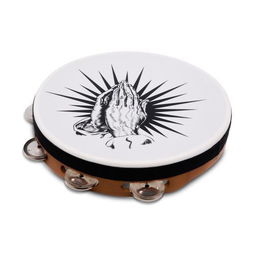 Latin Percussion Praying Hands Tambourine, 10" Natural - Image 2