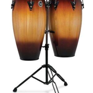 LP Aspire 11-Inch And 12-Inch Conga Set With Double Stand - Vintage Sunburst