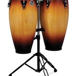 Lp City Series 10-Inch And 11-Inch Conga Set With Double Stand - Vintage Sunburst