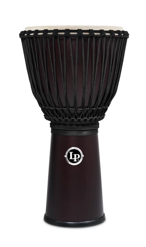 Latin Percussion 12-1/2" Rope Tuned Siam Walnut Djembe - Image 2