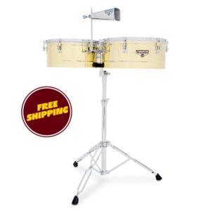 Matador M257b 14 And 15 Timbales - Brass With Chrome Hardware