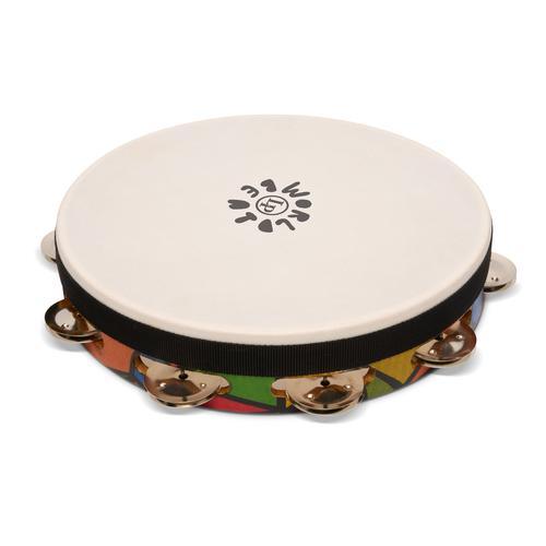 Latin Percussion World Beat 10" Tambourine (Single Row with Head) - Image 2