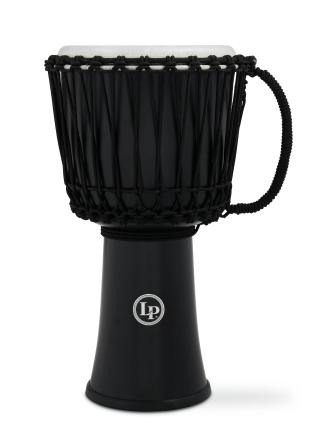 Lp 10-Inch Rope Tuned Circle Djembe With Perfect-pitch Head - Black