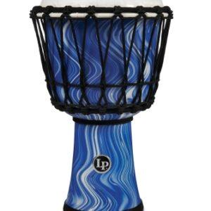 LP 7-Inch Rope Tuned Circle Djembe With Perfect-pitch Head - Blue Marble