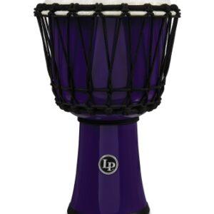 Lp 7-Inch Rope Tuned Circle Djembe With Perfect-pitch Head - Purple