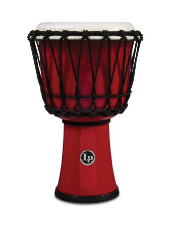 LP 7-Inch Rope Tuned Circle Djembe With Perfect-pitch Head - Red